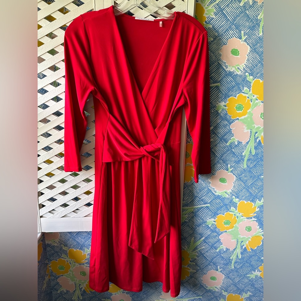 Red Tahari dress size medium